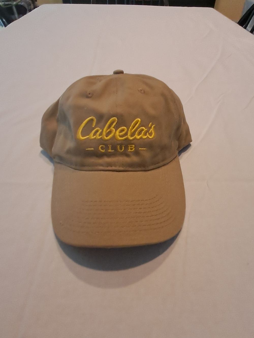 Cabela's‎ Tan Baseball Cap with Yellow Embroidered Logo